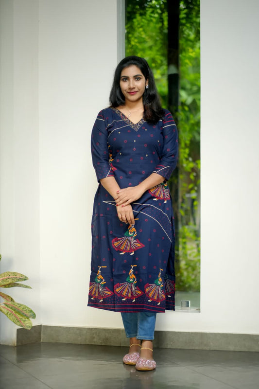 Cotton Slitted Kurti