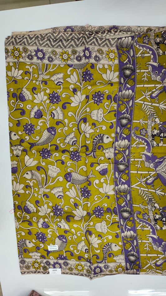 Pure pen kalamkari cotten sarees collection