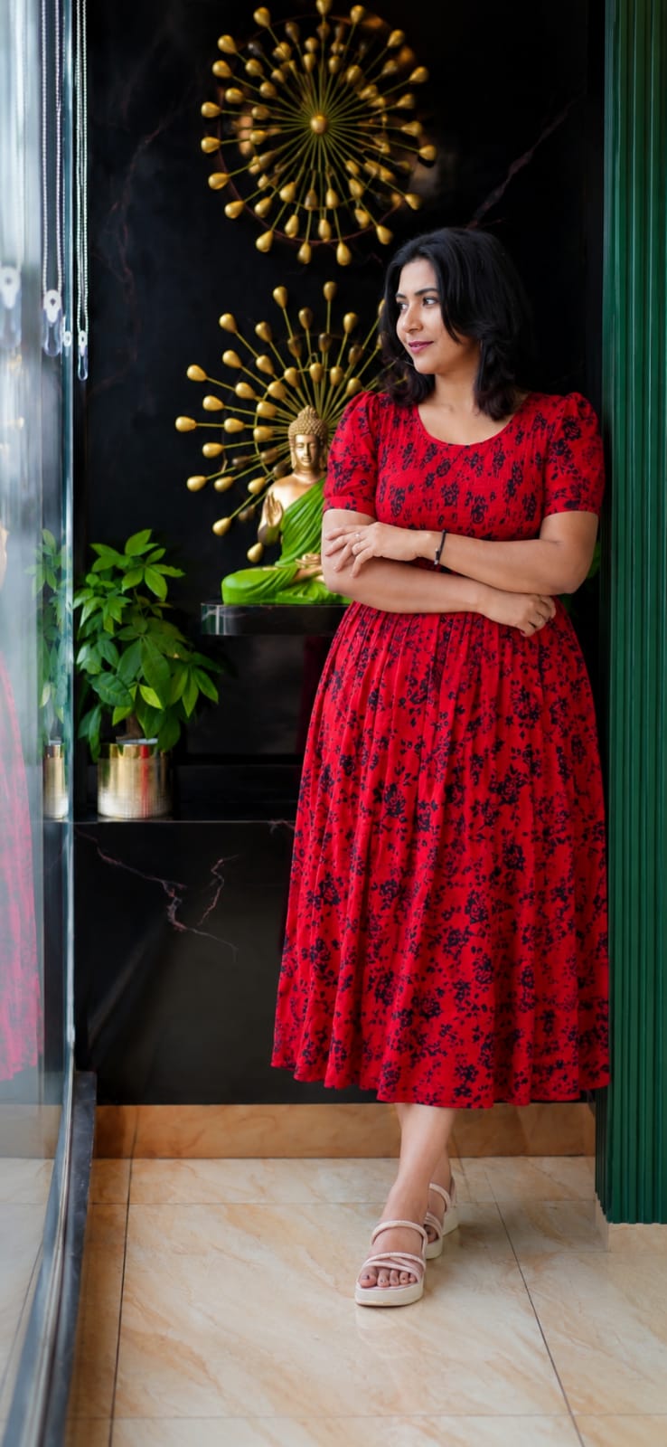 Trendy Floral Rayon Frocks – Comfortable & Stylish Daily Wear! ✨🌸