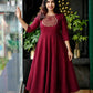 Aura Designer Handwork Silk Flared Frock