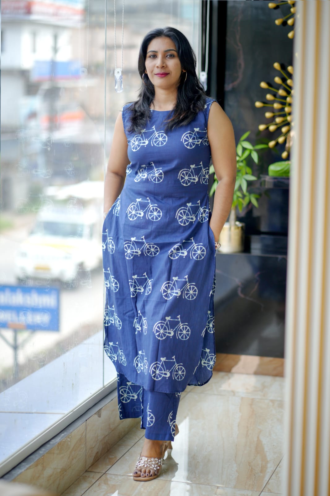 Pure Cotton Sleeveless Cord set