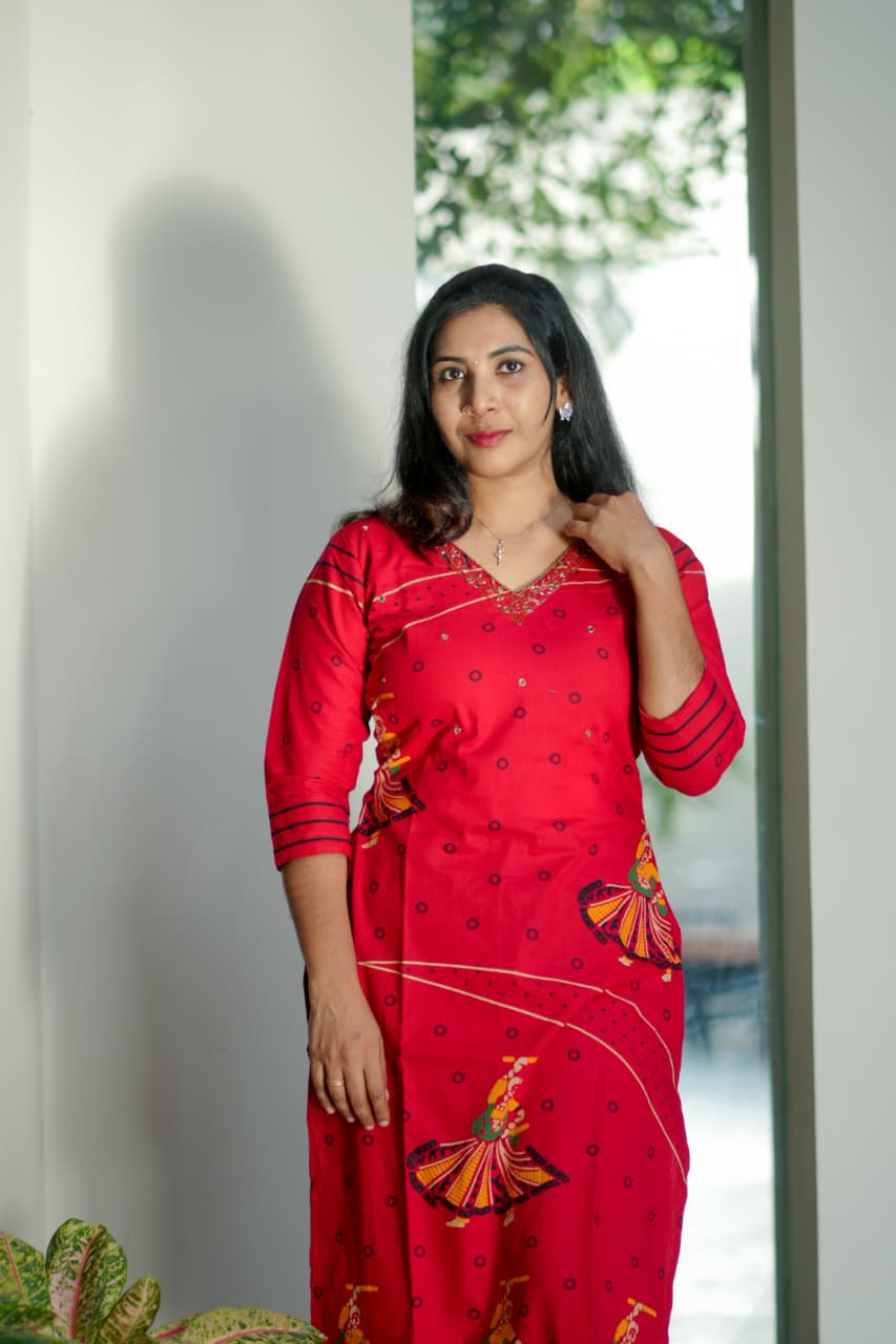 Cotton Slitted Kurti