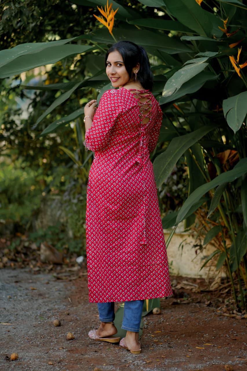 Pure Cotton Slitted Kurti