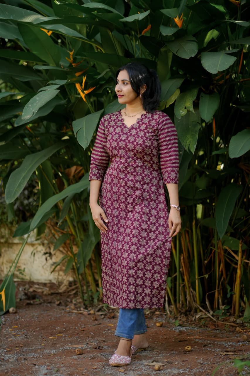 Pure Cotton Slitted Kurti