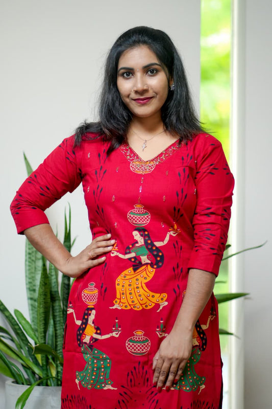 Cotton Slitted Kurti