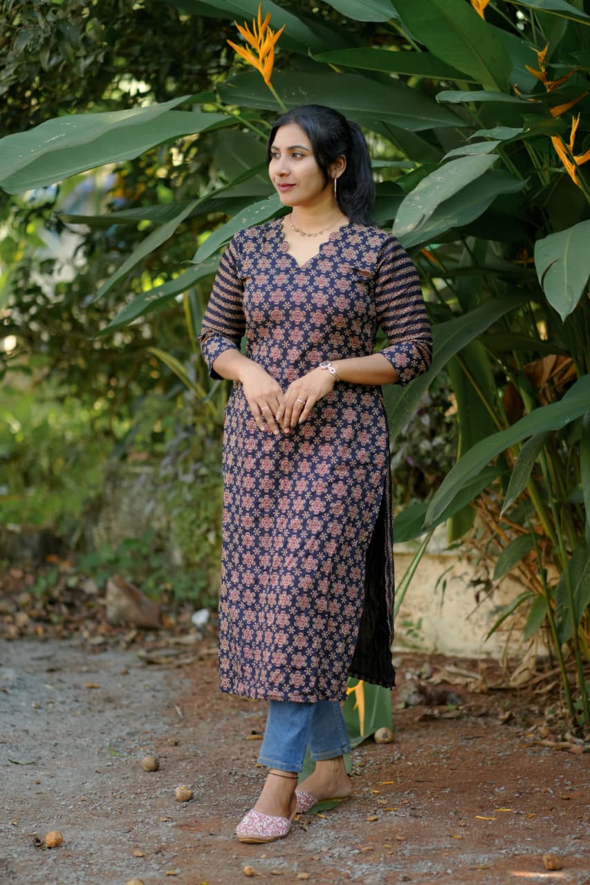 Pure Cotton Slitted Kurti