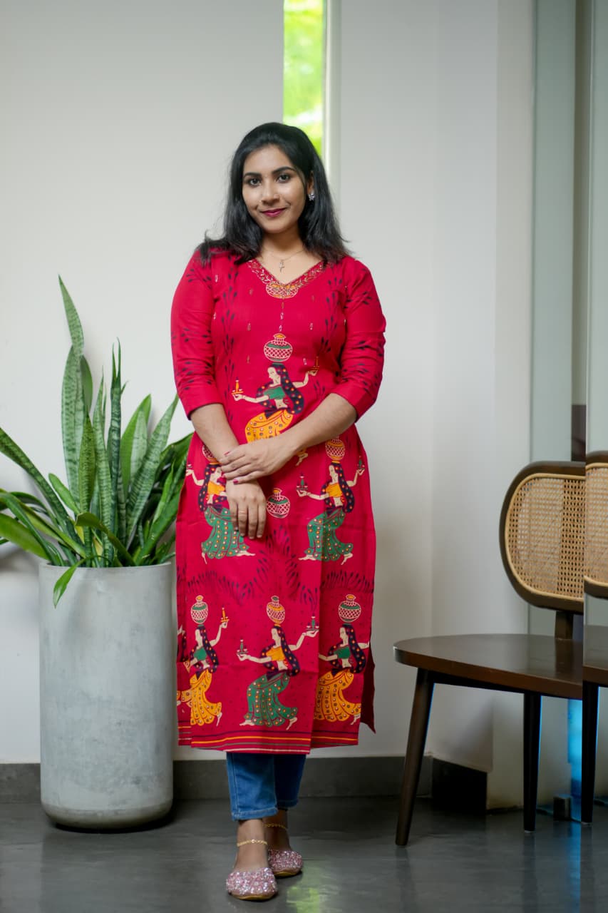 Cotton Slitted Kurti