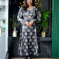 Premium Cotton Block-Printed Flared Anarkali Kurta