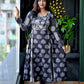 Premium Cotton Block-Printed Flared Anarkali Kurta