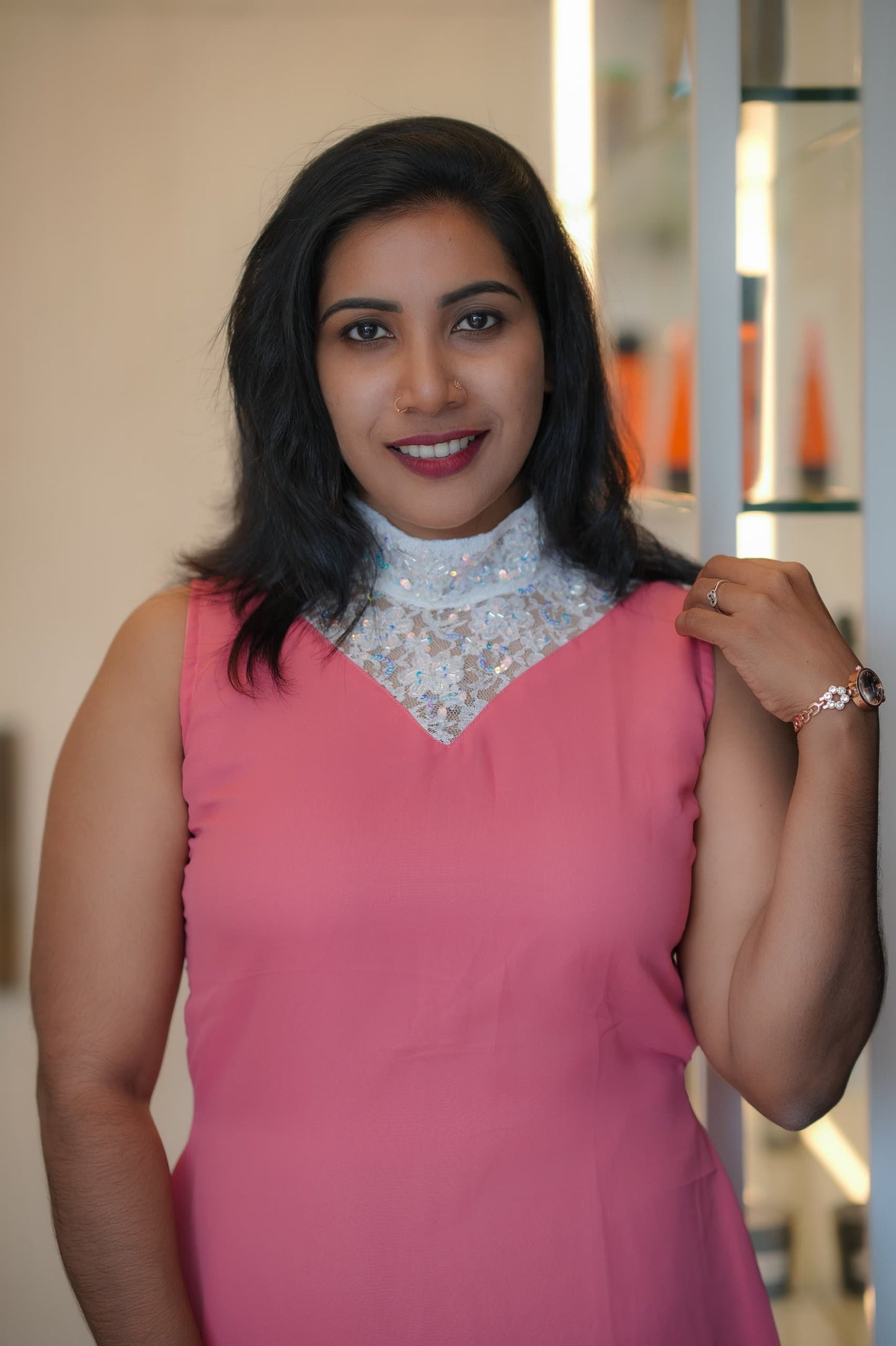 Georgette A Line Frock in Variety Colors