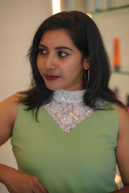 Georgette A Line Frock in Variety Colors