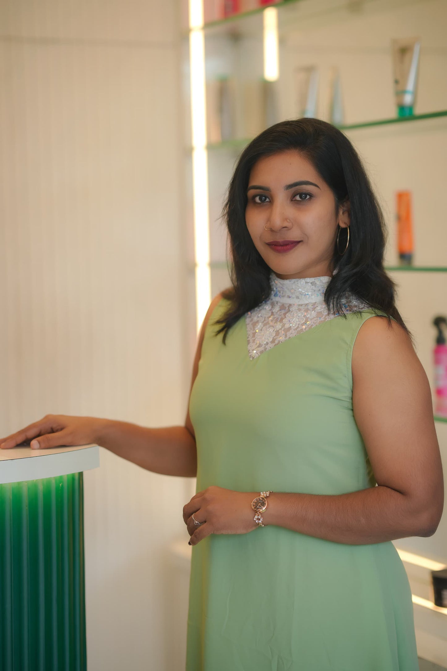 Georgette A Line Frock in Variety Colors