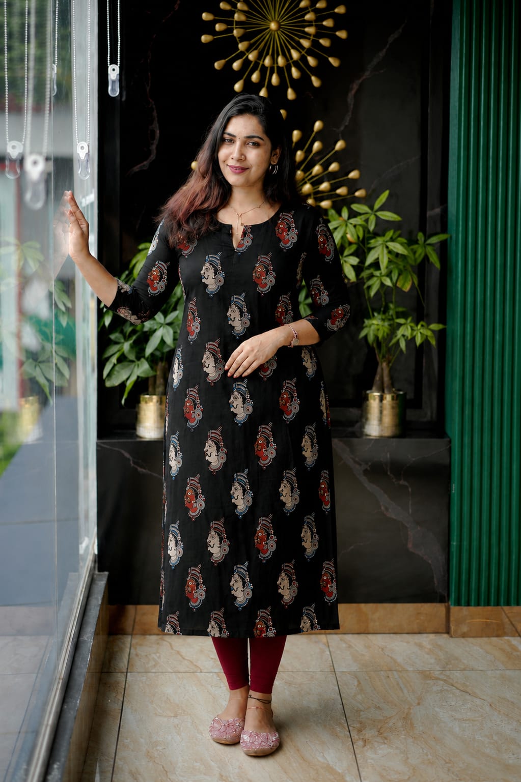 Traditional Kalamkari Inspired Straight Cotton Kurta