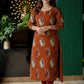 Traditional Kalamkari Inspired Straight Cotton Kurta