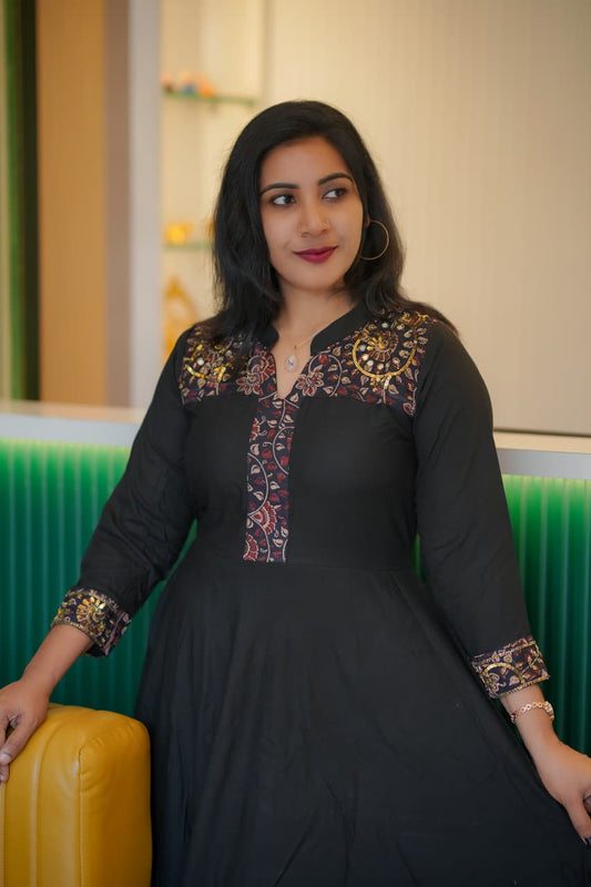 Beautiful Rayon Umbrella Kurti