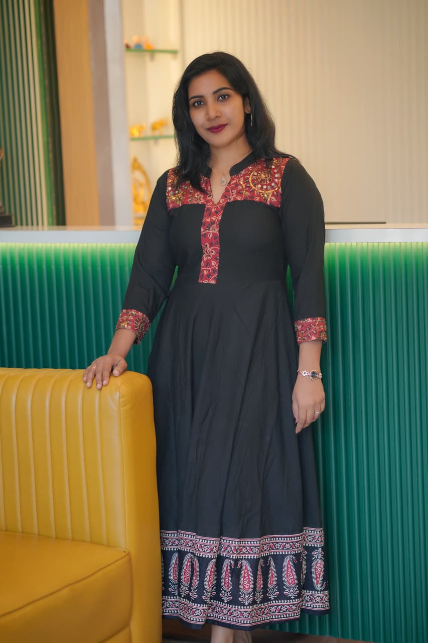 Beautiful Rayon Umbrella Kurti