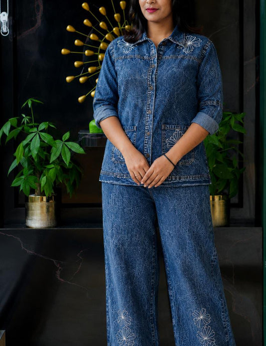 DENIM CORD SET