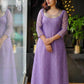 Premium Georgette Butta A-Line Kurti with Elegant Handwork Neckline