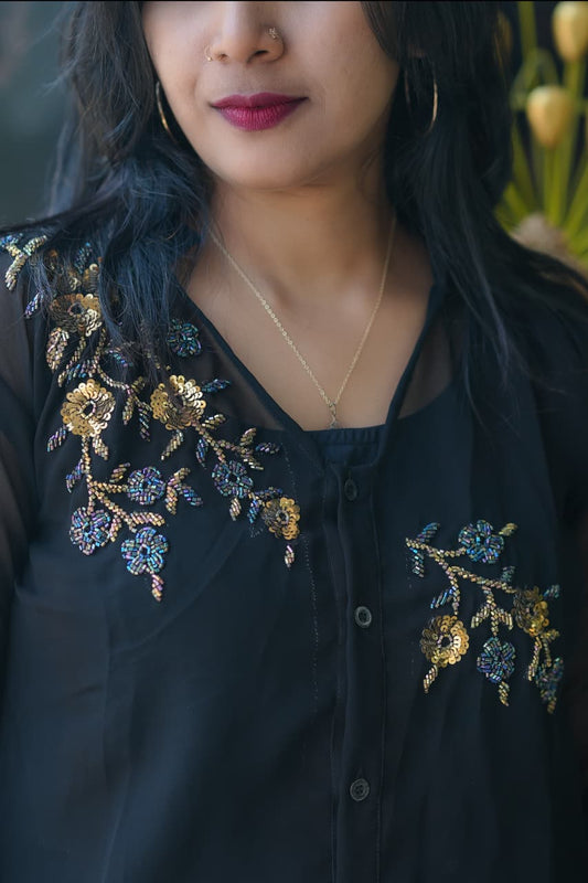 Georgette Party Wear Cord Set 3 Piece