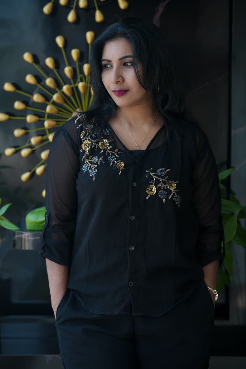 Georgette Party Wear Cord Set 3 Piece