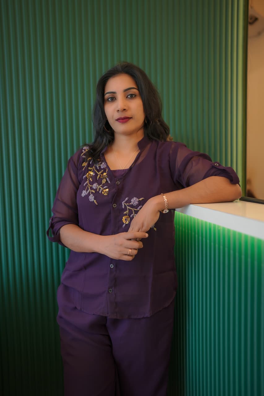 Georgette Party Wear Cord Set 3 Piece