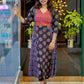 Ethnic Elegance Flared Kurti with Intricate Embroidered Yoke