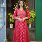 Ethnic Elegance Flared Kurti with Intricate Embroidered Yoke