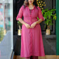 Elegant Mesh-Style Long Shirt with Printed Inner