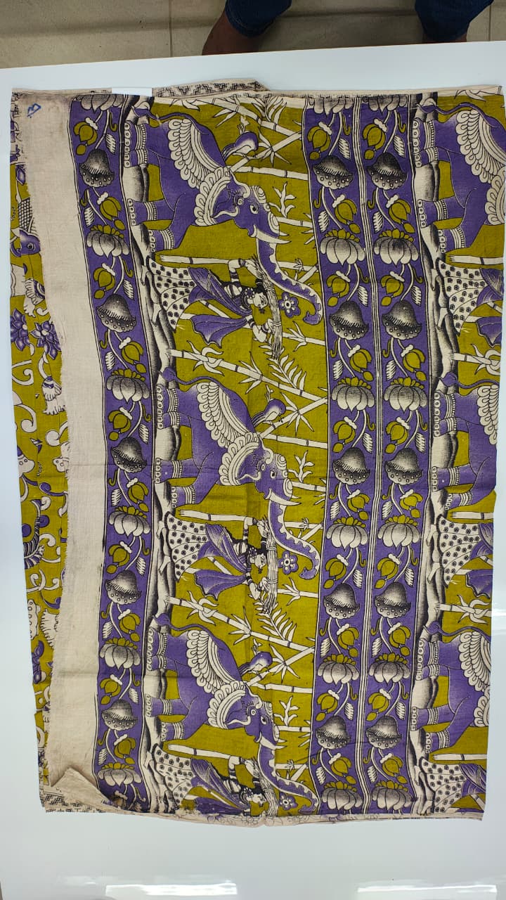 Pure pen kalamkari cotten sarees collection