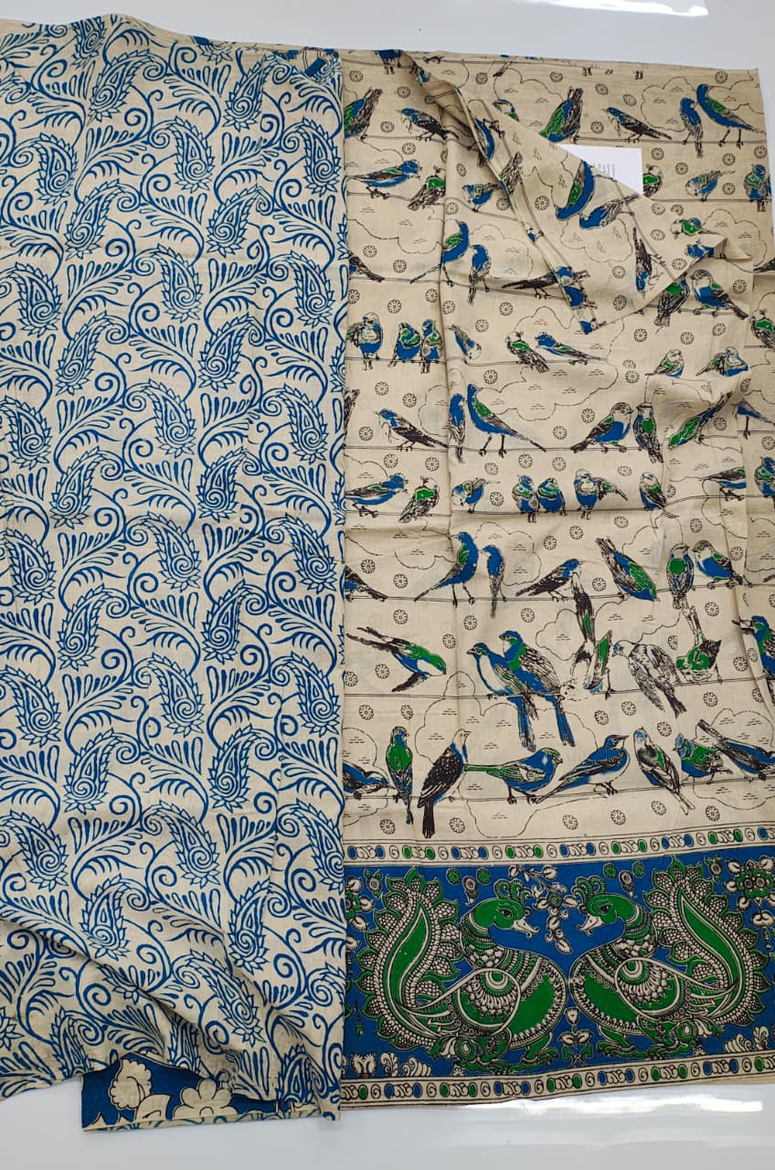 Pure pen kalamkari cotten sarees collection