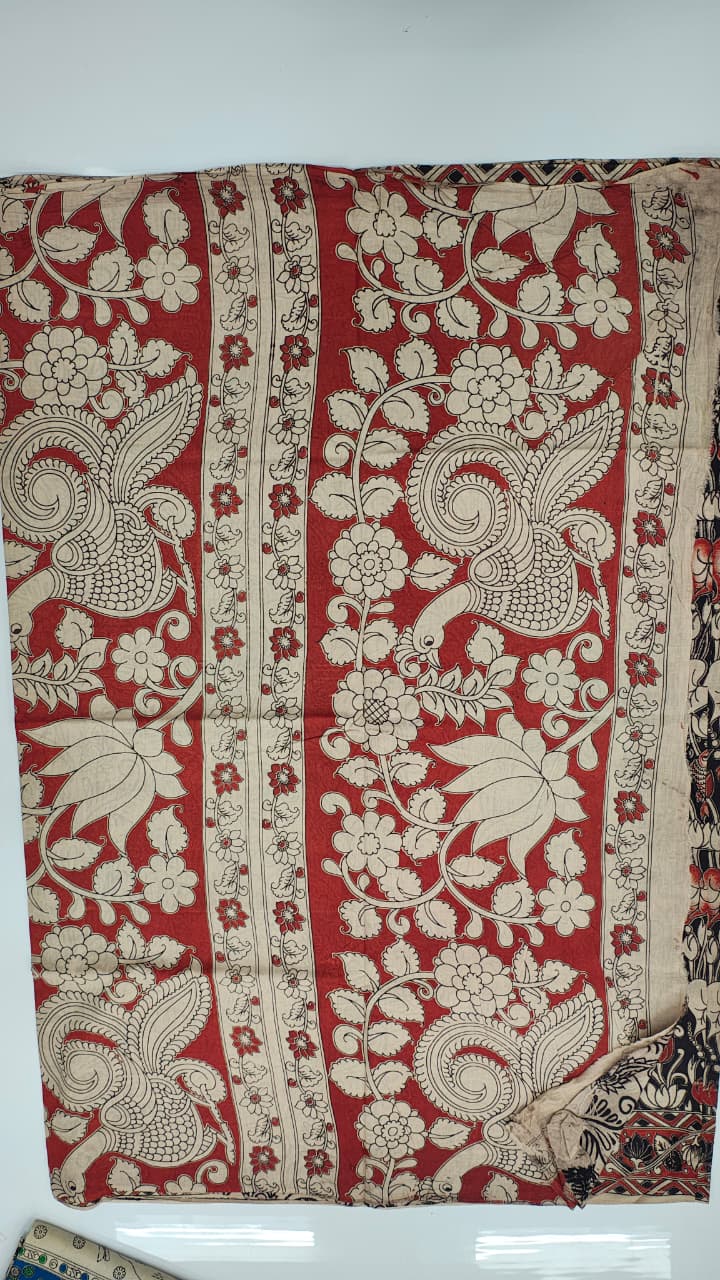 Pure pen kalamkari cotten sarees collection