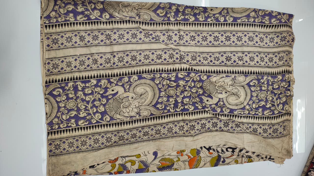 Pure pen kalamkari cotten sarees collection