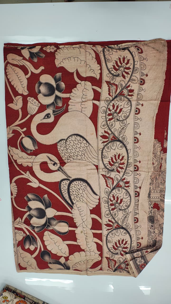 Pure pen kalamkari cotten sarees collection