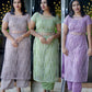 Georgette Slitted Kurti 2 Piece Set