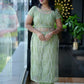 Georgette Slitted Kurti 2 Piece Set