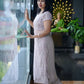 Georgette Slitted Kurti 2 Piece Set