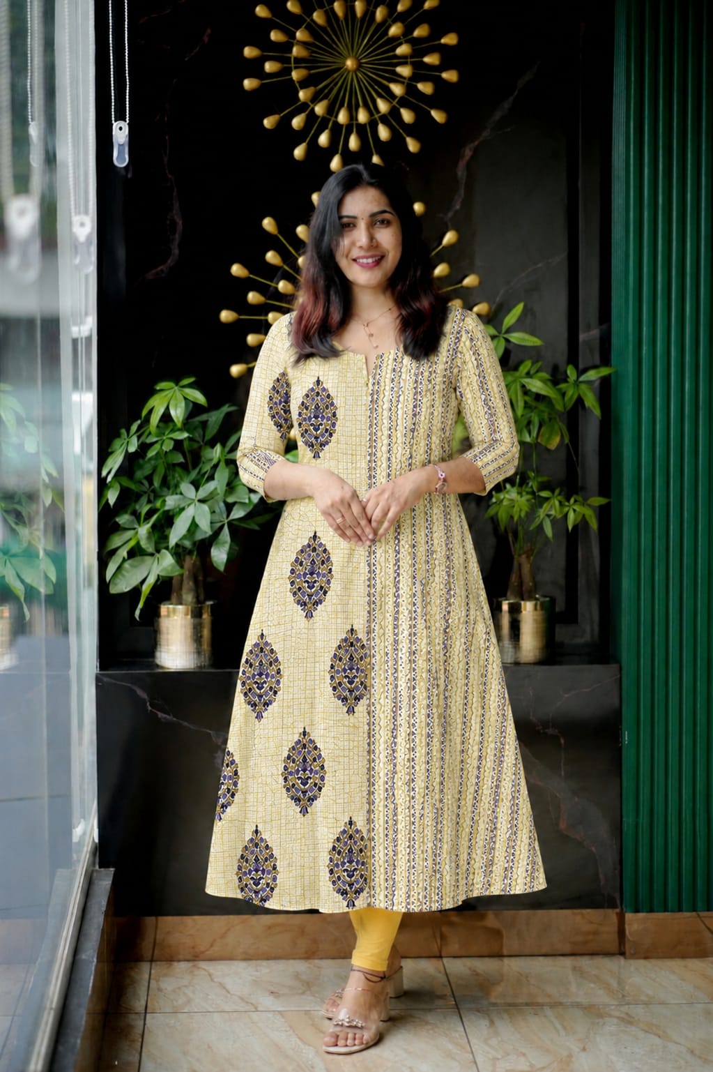 Radiant Charm A-Line Cotton Kurta
