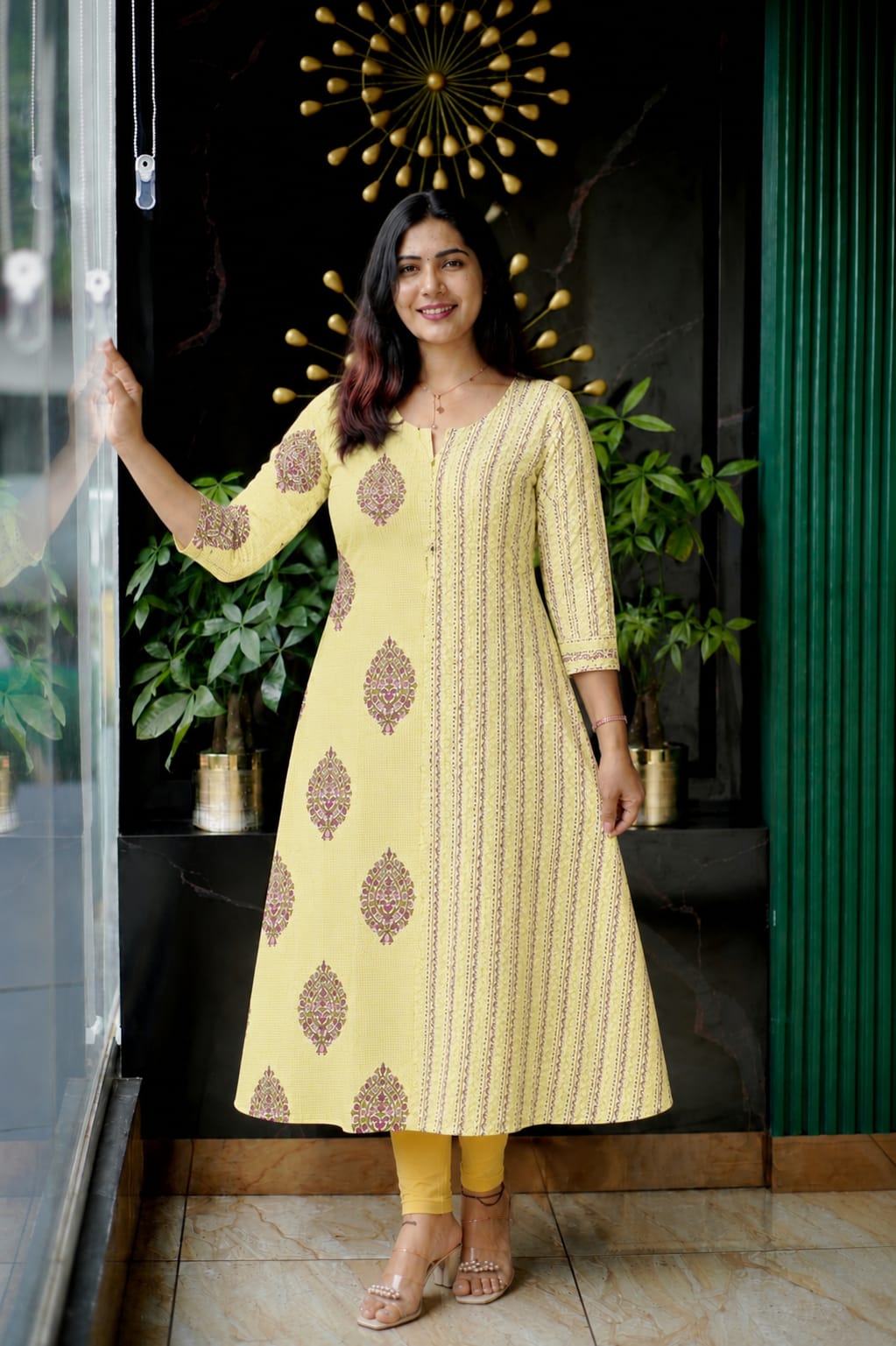 Radiant Charm A-Line Cotton Kurta