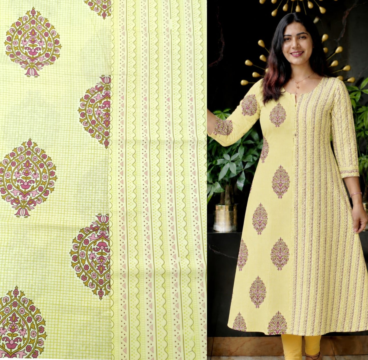 Radiant Charm A-Line Cotton Kurta