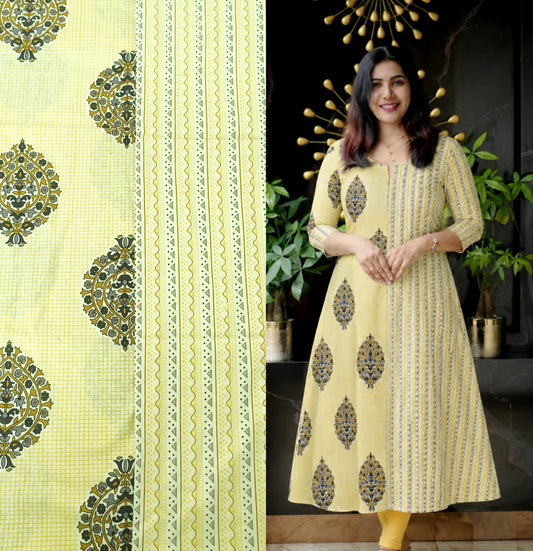 Radiant Charm A-Line Cotton Kurta