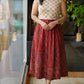 Ethnic Print Cotton Midi Skirt & Top