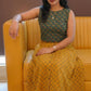 Ethnic Print Cotton Midi Skirt & Top