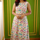 Ethnic Print Cotton Midi Skirt & Top