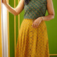 Ethnic Print Cotton Midi Skirt & Top