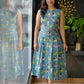 Ethnic Print Cotton Midi Skirt & Top