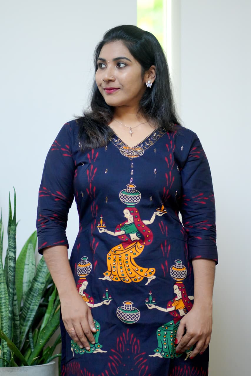 Cotton Slitted Kurti