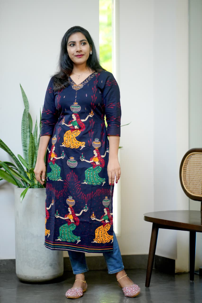 Cotton Slitted Kurti