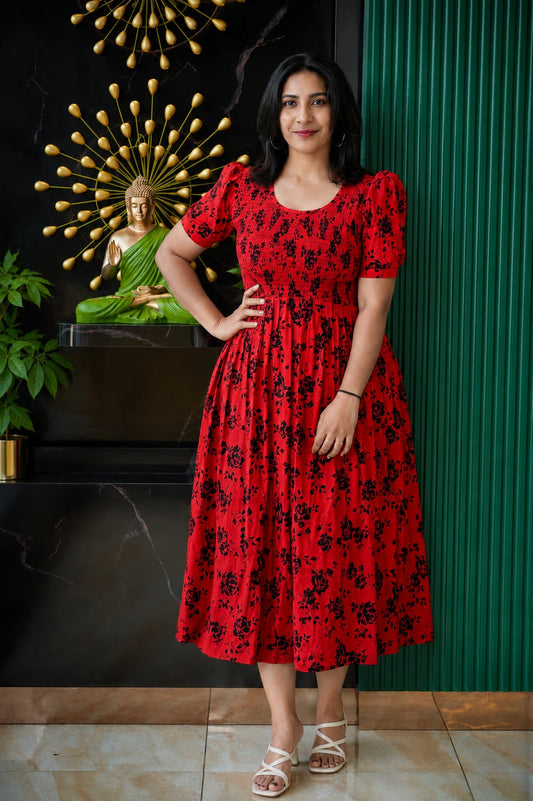 Trendy Floral Rayon Frocks – Comfortable & Stylish Daily Wear! ✨🌸