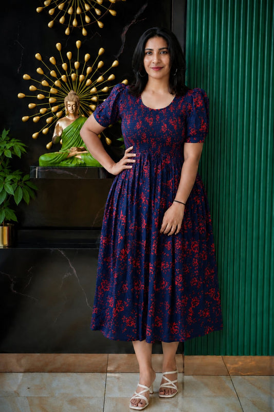 Trendy Floral Rayon Frocks – Comfortable & Stylish Daily Wear! ✨🌸