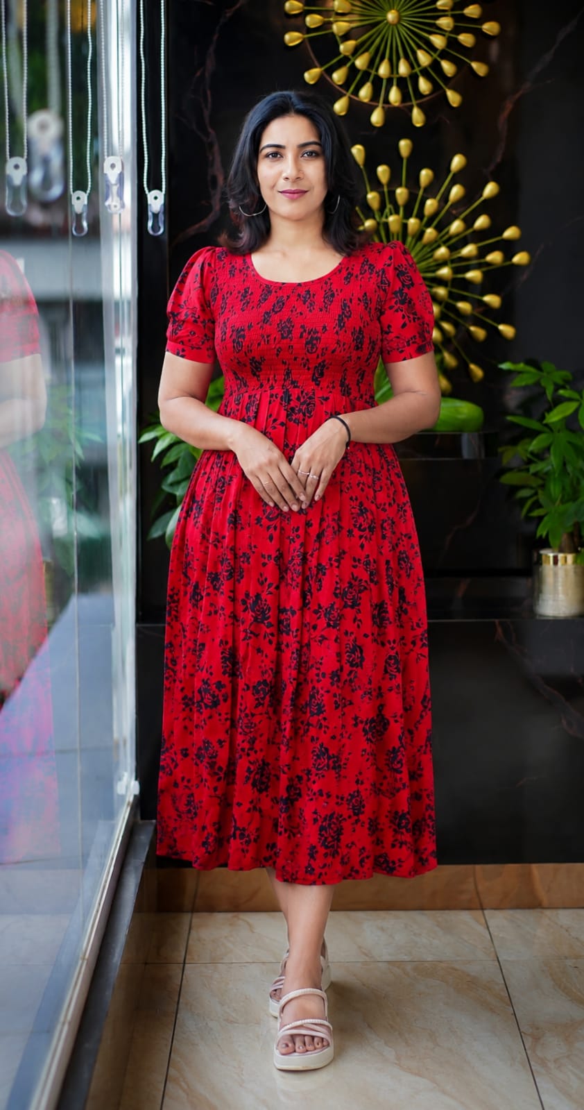 Trendy Floral Rayon Frocks – Comfortable & Stylish Daily Wear! ✨🌸